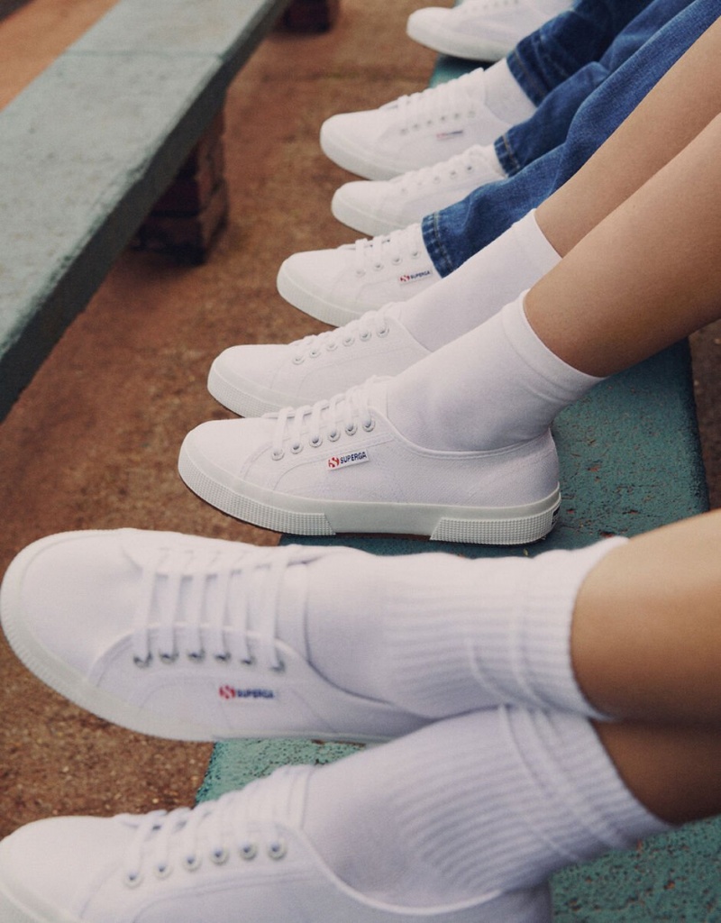 White Women's Monsoon Superga 2750 Cotu Classic Sneakers | XQX-7574