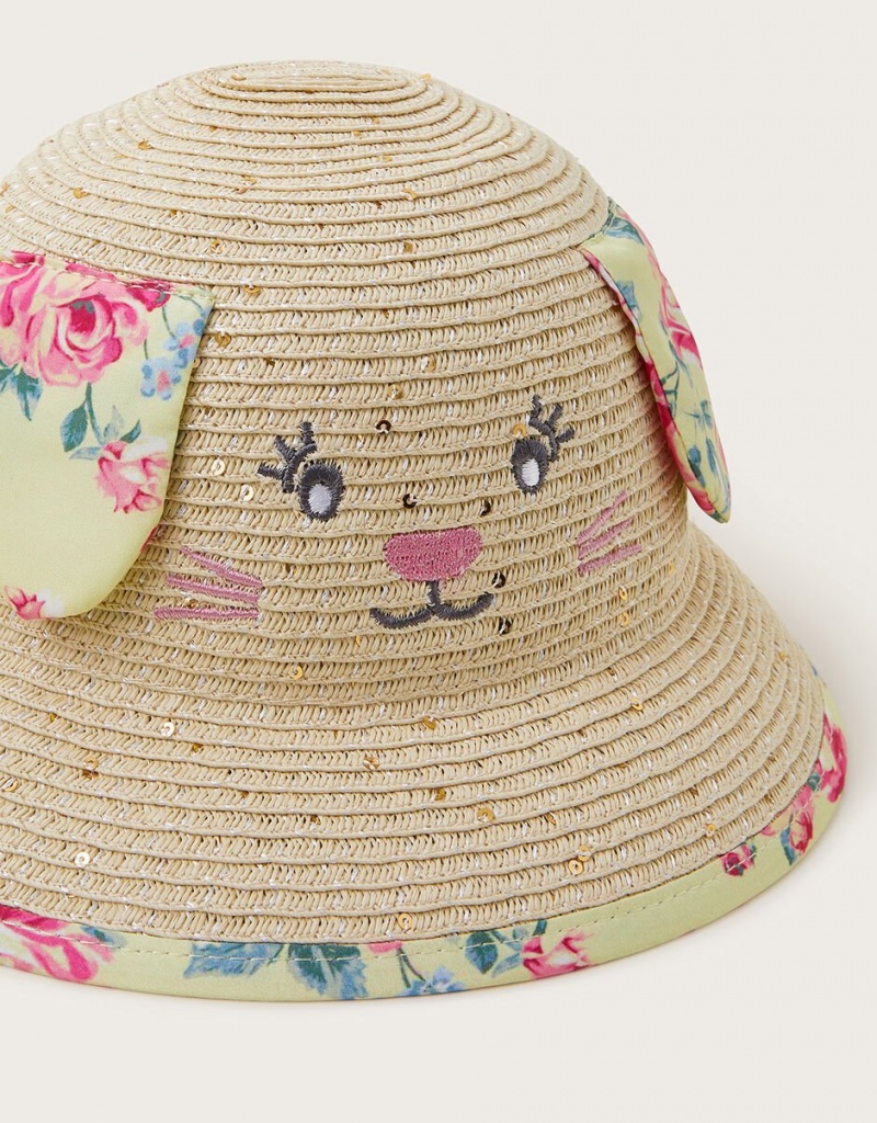 Yellow Kids' Monsoon Baby Bunny Hats | VOJ-7923