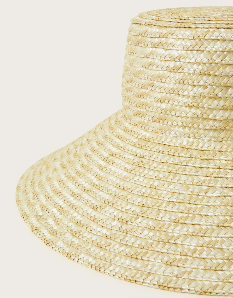 Yellow Women's Monsoon Wide Brim Hats | ADV-1487